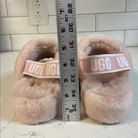 UGG Women's Fluff Yeah Slide Quartz Slipper - 1097169 Fluffy Slippers Size 9 - Picture 4 of 17